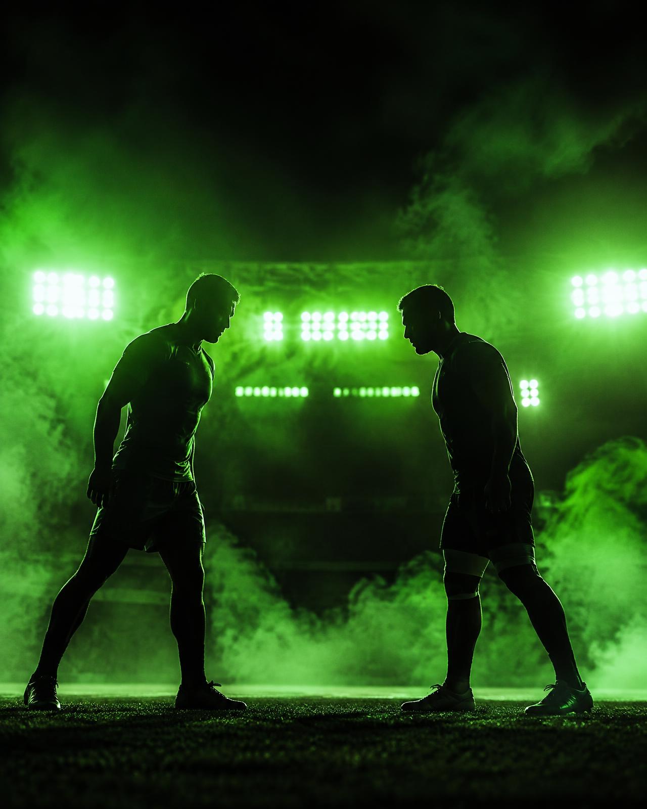 Dos rivales frente a frente en un estadio
